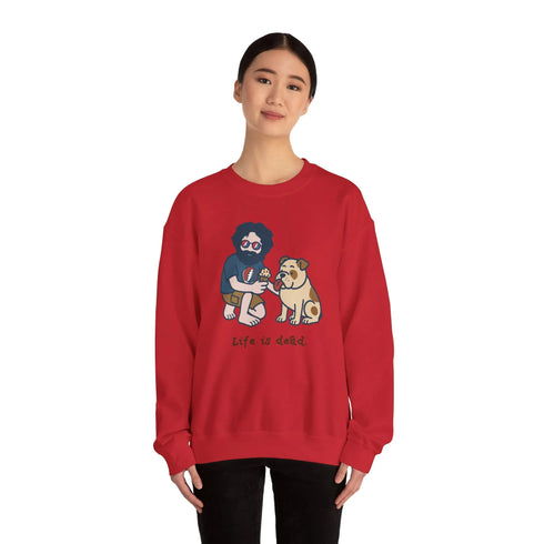 Grateful Dead - Jerry and Frank Are Sharin' | Life is dead. Crewneck Sweatshirt - StealieShop